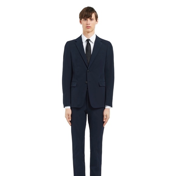 4800$ MSRP Prada Suit Jacket Size 50R Navy Blue - Picture 1 of 16